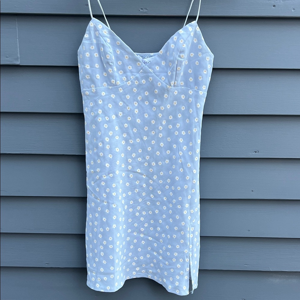 Hello Molly Light Blue Floral Slip Dress